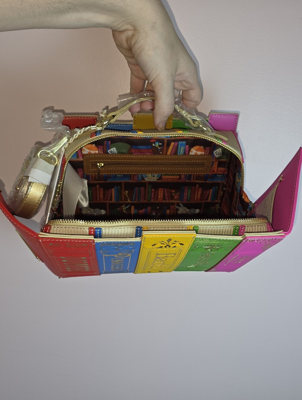 Loungefly Disney Storybook Stack Rainbow Purse - Picture 3 of 3